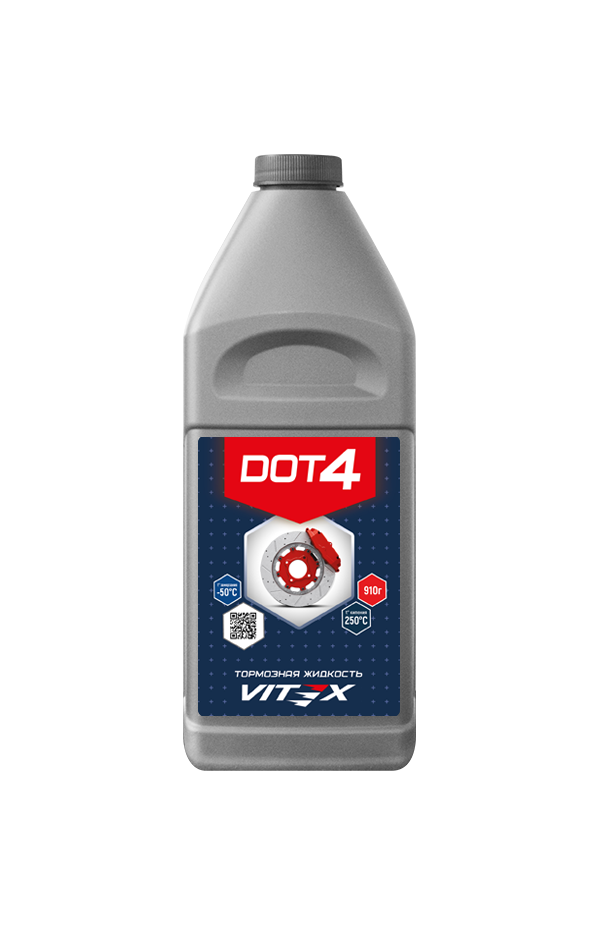 Тормозная жидкость VITEX — ассортимент DOT-3 и DOT-4