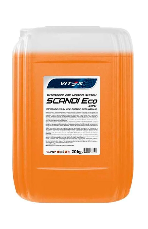 Антифриз для системы отопления Vitex Scandi ECO -40°С (оранжевый) 20 кг