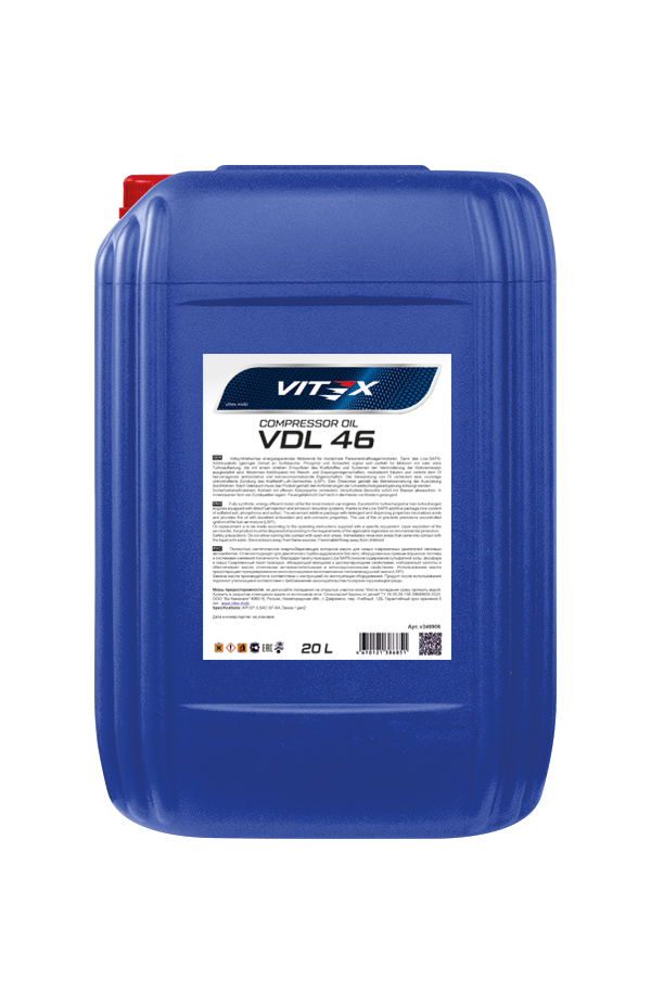 Компрессорные масла VITEX — каталог масел для компрессоров
