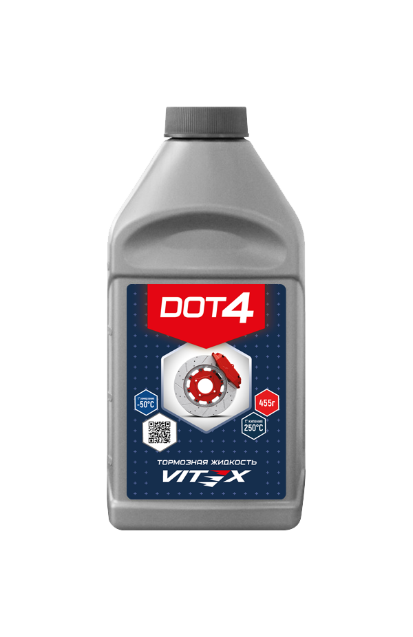 Тормозная жидкость VITEX — ассортимент DOT-3 и DOT-4